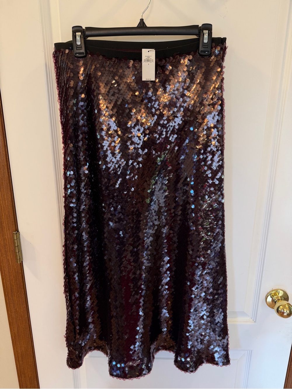 Banana Republic Burgundy Sequin Skirt $140!